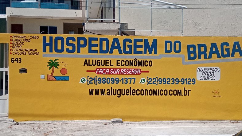 Braga - Kitnet 04 - Cabo Frio - Aluguel Econômico