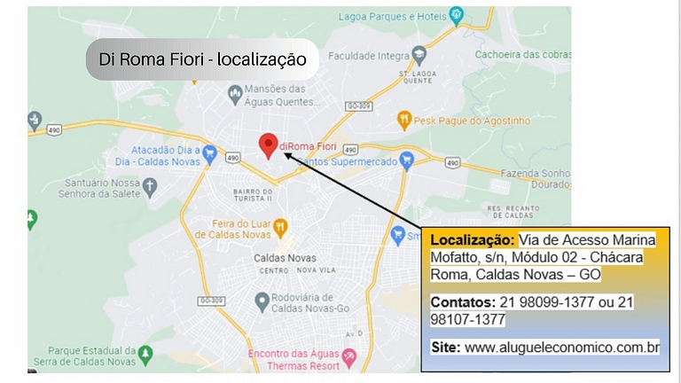 DiRoma Fiori - Apto 105 - Caldas Novas - Aluguel Econômico