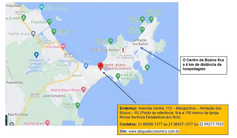 Geribá - Búzios - Suíte 01 - Aluguel Econômico