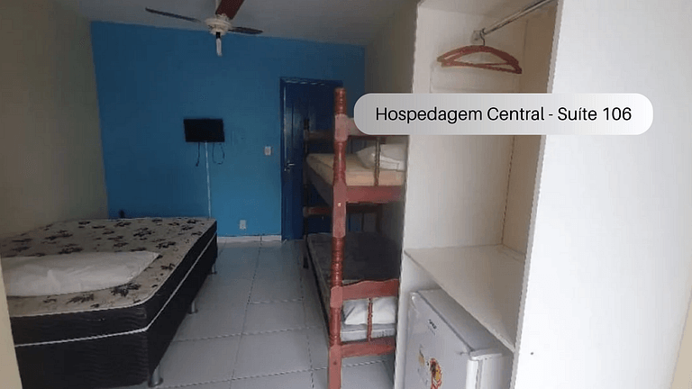 Hospedagem Central - Suíte 106 - Cabo Frio - Aluguel Econômi