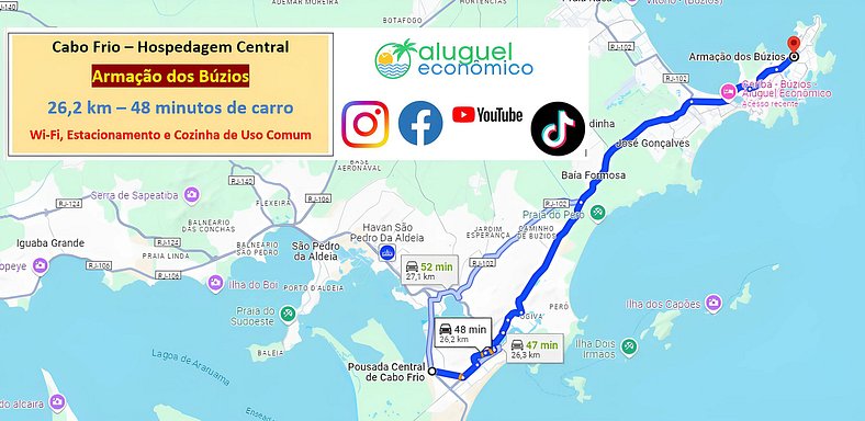 Alojamiento Céntrico - Estudio 115 - Cabo Frio - Alquiler Ec