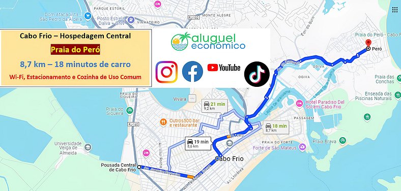 Alojamiento Céntrico - Estudio 115 - Cabo Frio - Alquiler Ec