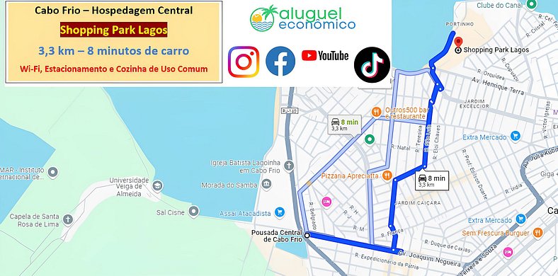 Alojamiento Céntrico - Estudio 115 - Cabo Frio - Alquiler Ec