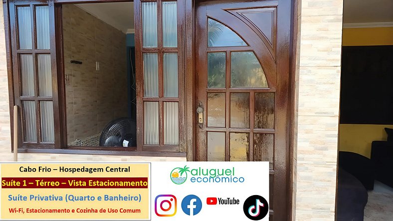 Alojamiento Céntrico - Suite 01 - Cabo Frio - Alquiler Econó