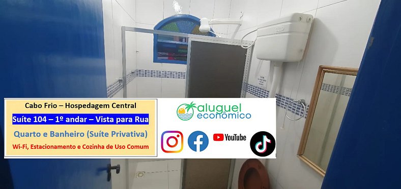 Alojamiento Céntrico - Suite 104 - Cabo Frio - Alquiler Econ