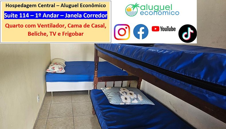 Alojamiento Céntrico - Suite 114 - Cabo Frio - Alquiler Econ