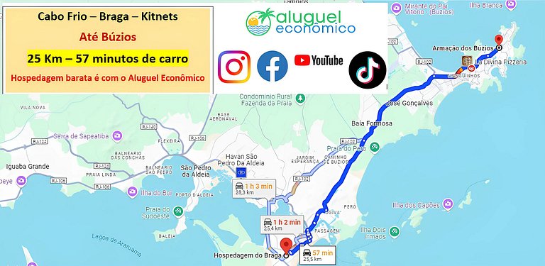 Braga - Kitnet 06 - Cabo Frio - Alquiler Económico