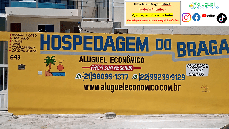 Braga - Kitnet 07 - Cabo Frio - Aluguel Econômico