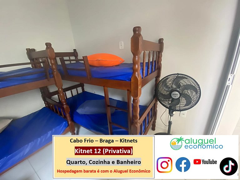 Braga - Kitnet 12 - Cabo Frio - Economic Rental