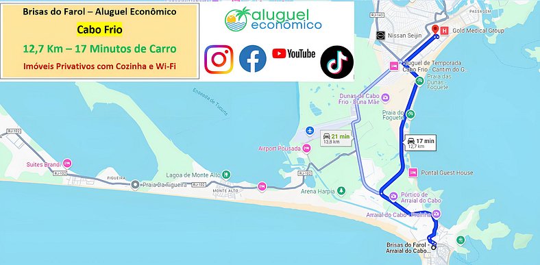 Brisas do Farol - Suite 101 - Arraial do Cabo - Alquiler Eco