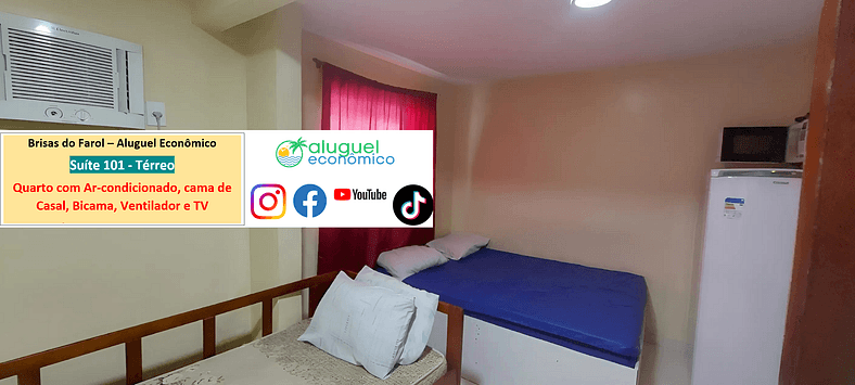 Brisas do Farol - Suite 101 - Arraial do Cabo - Alquiler Eco