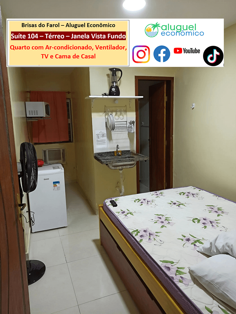 Brisas do Farol - Suite 104 - Arraial do Cabo - Alquiler Eco