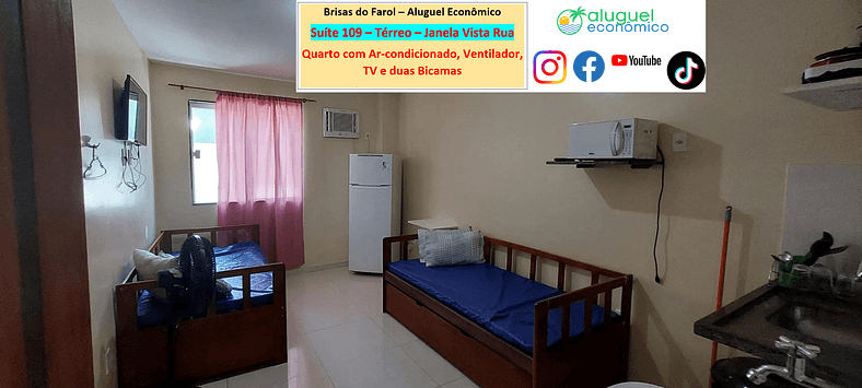 Brisas do Farol - Suite 109 - Arraial do Cabo - Alquiler Eco