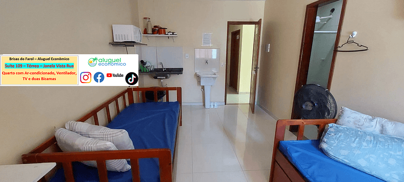 Brisas do Farol - Suite 109 - Arraial do Cabo - Economic Ren