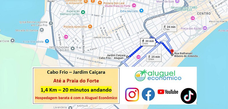 Cabo Frio - Kitnet 102 - Jardim Caiçara - Alquiler Económico