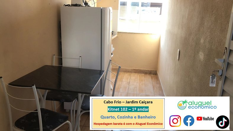 Cabo Frio - Kitnet 102 - Jardim Caiçara - Economic Rental