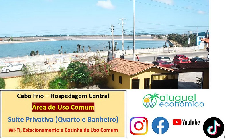 Central Accommodation - Studio 115 - Cabo Frio - Economic Re