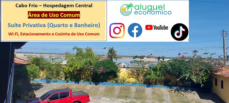 Central Accommodation - Studio 115 - Cabo Frio - Economic Re