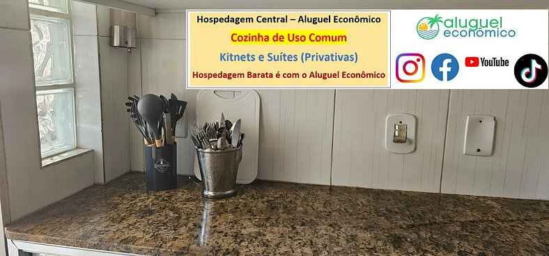 Central Accommodation - Studio 115 - Cabo Frio - Economic Re