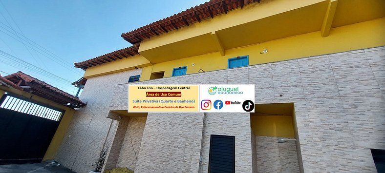 Central Accommodation - Suite 01 - Cabo Frio - Economic Rent