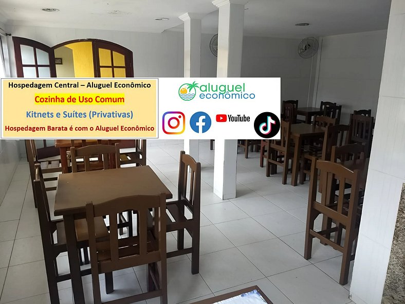 Central Accommodation - Suite 01 - Cabo Frio - Economic Rent