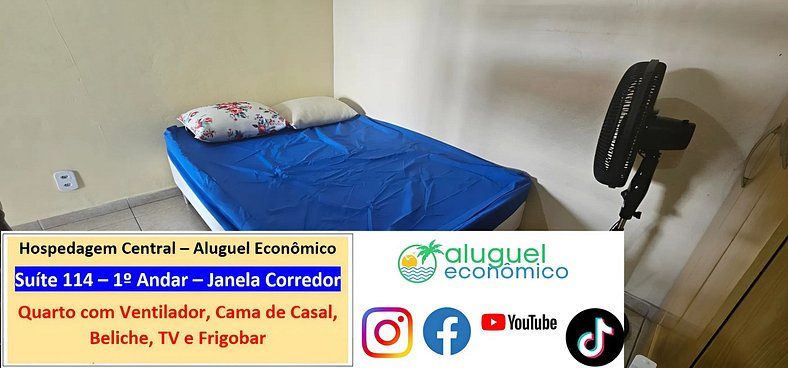 Central Accommodation - Suite 114 - Cabo Frio - Economic Ren