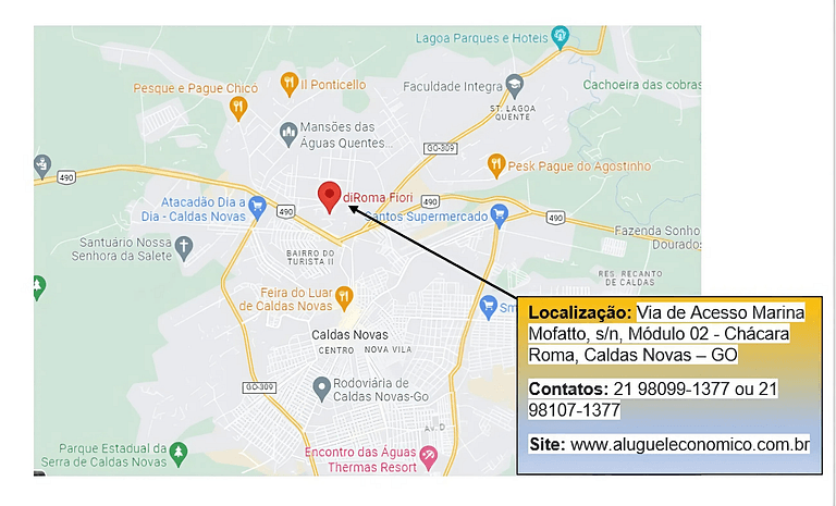 DiRoma Fiori - Apto 105 - Caldas Novas - Aluguel Econômico