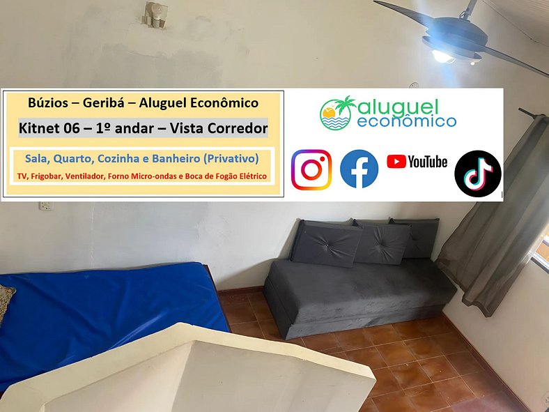 Geribá - Búzios - Kitnet 06 - Aluguel Econômico