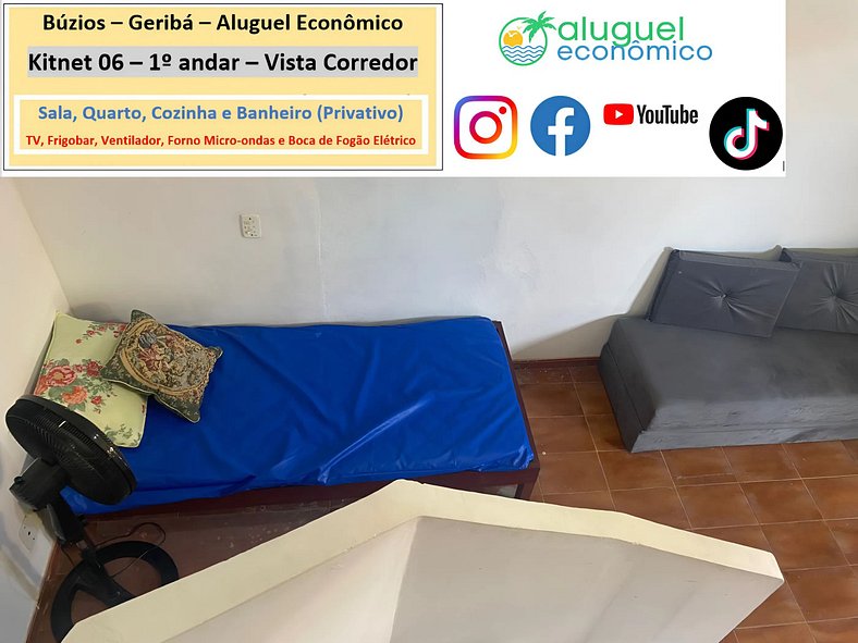 Geribá - Búzios - Kitnet 06 - Aluguel Econômico