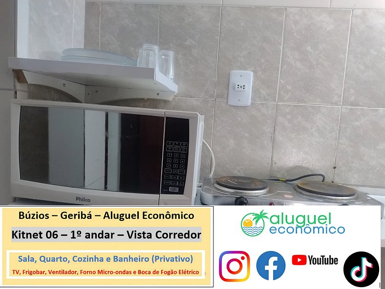 Geribá - Búzios - Kitnet 06 - Aluguel Econômico