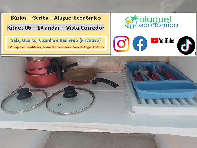 Geribá - Búzios - Kitnet 06 - Aluguel Econômico