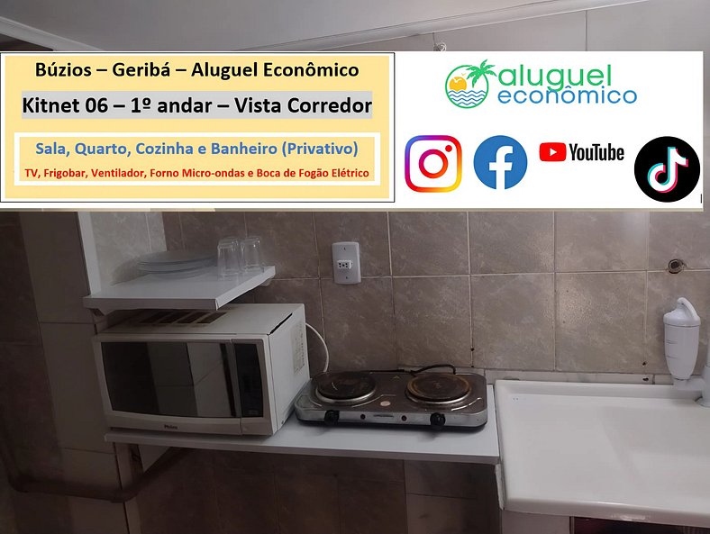 Geribá - Búzios - Kitnet 06 - Aluguel Econômico