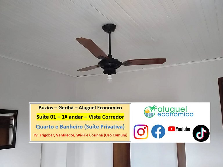 Geribá - Búzios - Suíte 01 - Aluguel Econômico