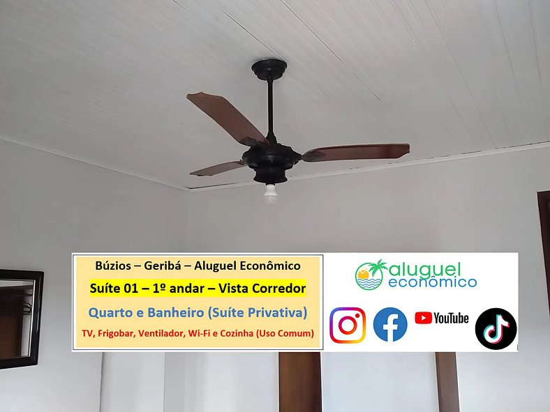 Geribá - Búzios - Suíte 01 - Aluguel Econômico