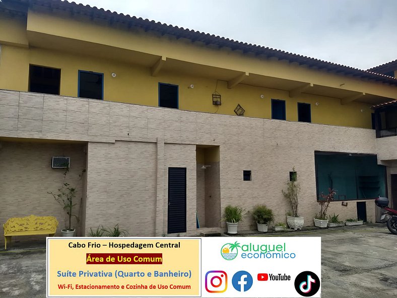 Hospedagem Central - Studio 115 - Cabo Frio - Aluguel Econôm