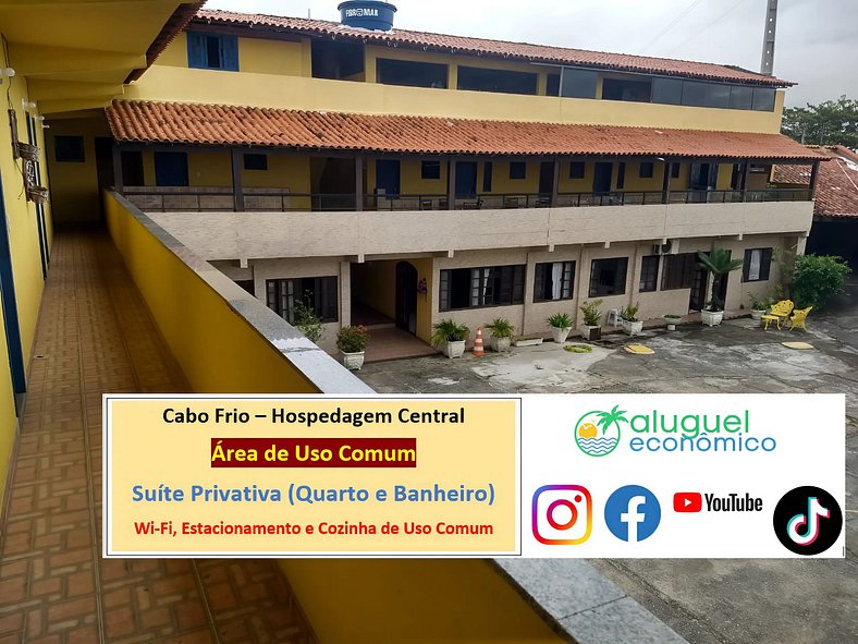 Hospedagem Central - Studio 115 - Cabo Frio - Aluguel Econôm