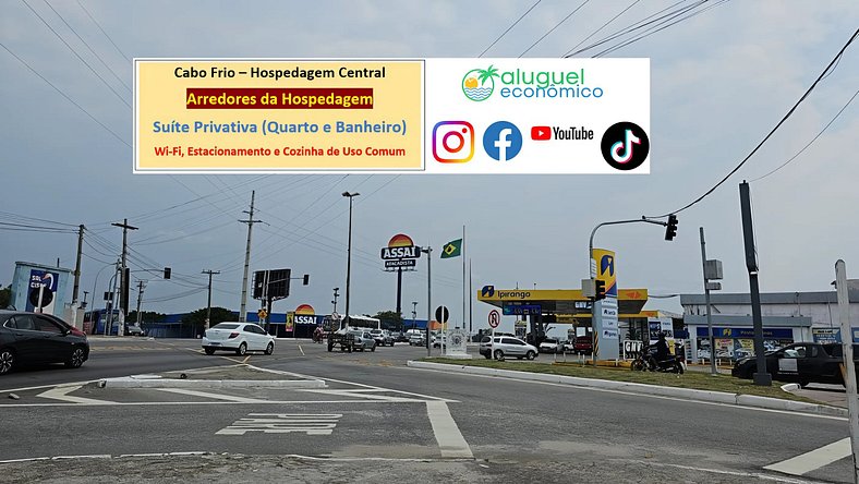 Hospedagem Central - Studio 115 - Cabo Frio - Aluguel Econôm