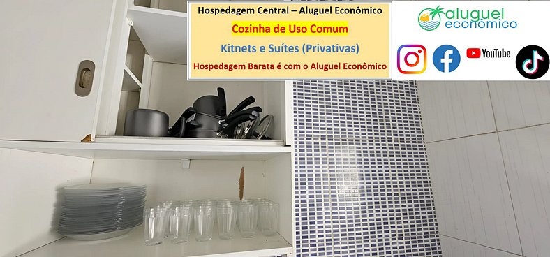 Hospedagem Central - Suíte 101 - Cabo Frio - Aluguel Econômi