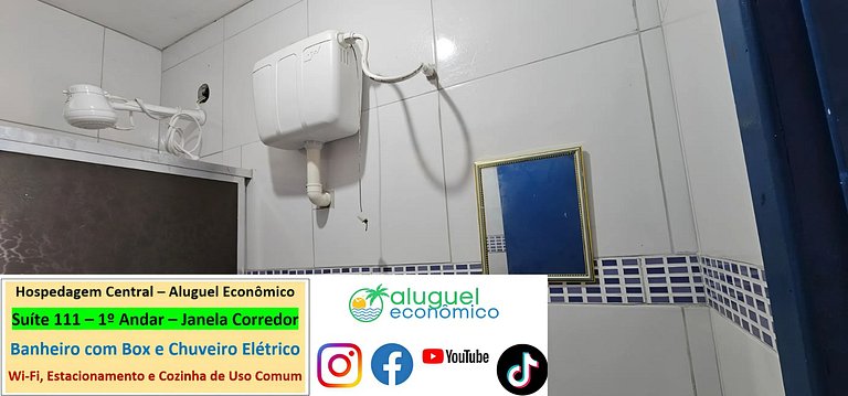 Hospedagem Central - Suíte 111 - Cabo Frio - Aluguel Econômi