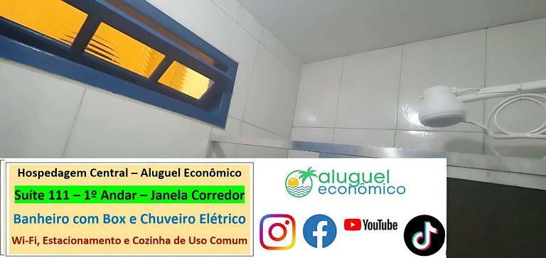 Hospedagem Central - Suíte 111 - Cabo Frio - Aluguel Econômi