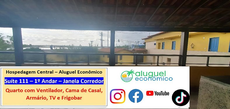 Hospedagem Central - Suíte 111 - Cabo Frio - Aluguel Econômi