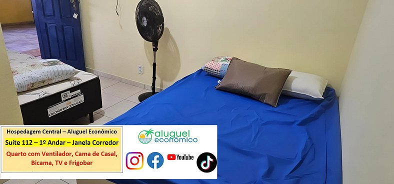 Hospedagem Central - Suíte 112 - Cabo Frio - Aluguel Econômi