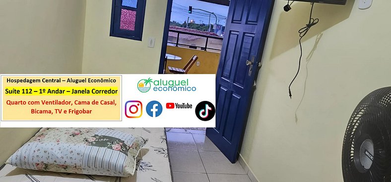 Hospedagem Central - Suíte 112 - Cabo Frio - Aluguel Econômi