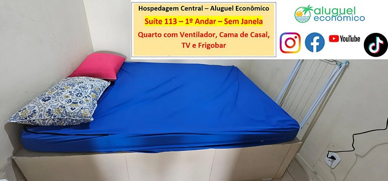 Hospedagem Central - Suíte 113 - Cabo Frio - Aluguel Econômi