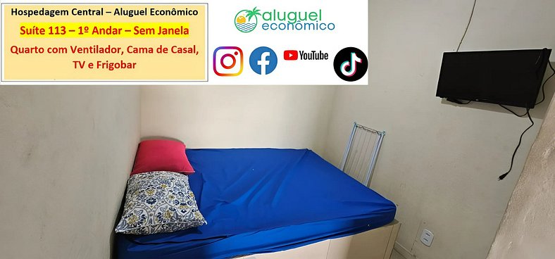 Hospedagem Central - Suíte 113 - Cabo Frio - Aluguel Econômi