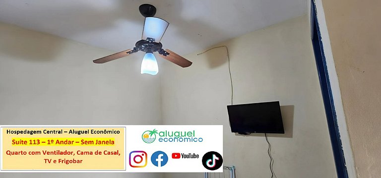 Hospedagem Central - Suíte 113 - Cabo Frio - Aluguel Econômi