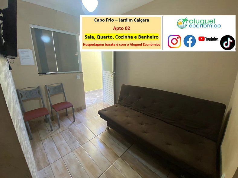 Jardim Caiçara - Apartment 02 - Cabo Frio - Economic Rental