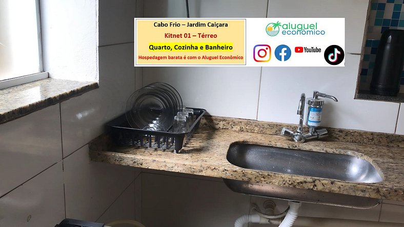 Jardim Caiçara - Kitnet 01 - Cabo Frio - Alquiler Económico