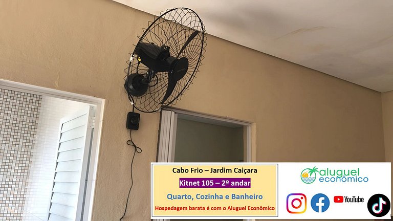 Jardim Caiçara - Kitnet 105 - Cabo Frio - Aluguel Econômico