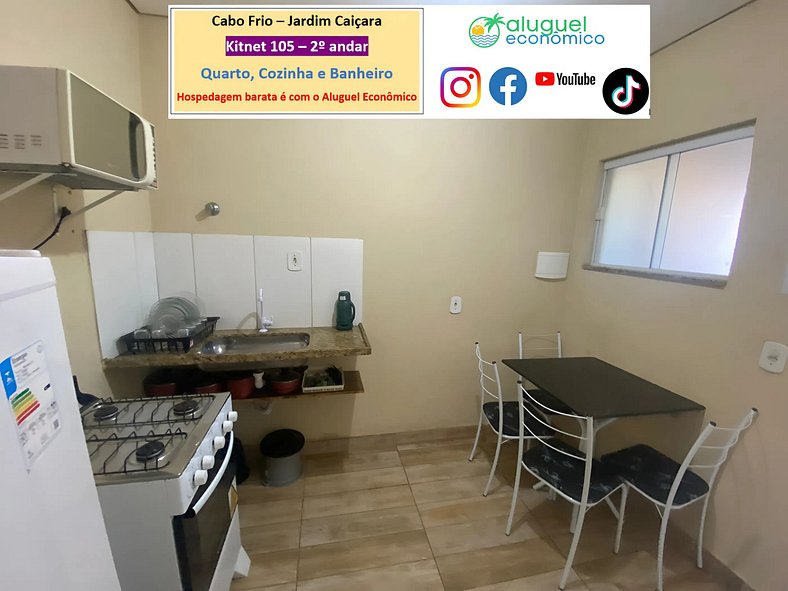 Jardim Caiçara - Kitnet 105 - Cabo Frio - Economic Rental